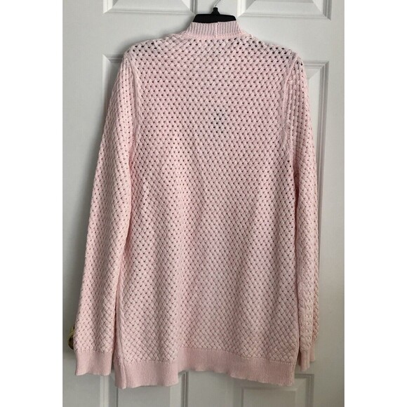 Hasting & Smith Sweater Women's PINK Cardigan, Open Front, 2 pockets, Knit, (96) - Picture 5 of 5